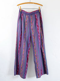 Mix & Match Cotton Pajama Pants - Retro Ribbons Navy-view 1