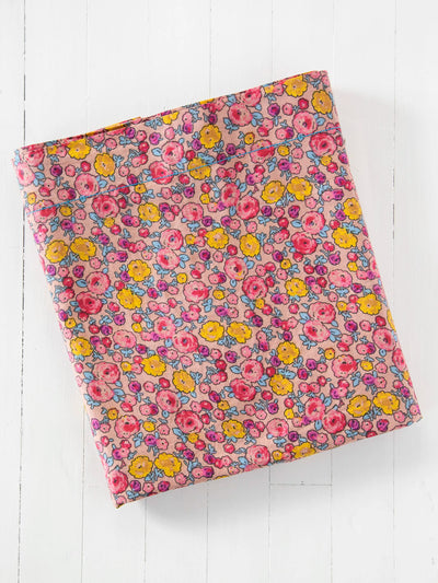 Mix & Match Cotton Flat Sheet - Pink Retro Calico-view 1