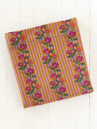 Mix & Match Cotton Flat Sheet - Pink Floral Stripe-view 1