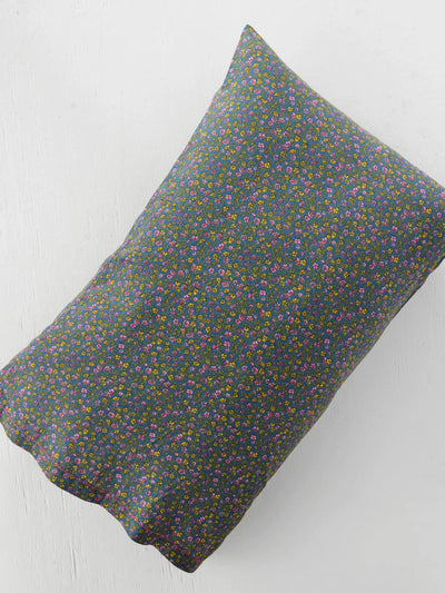 Mix & Match Cotton Pillowcase, Single - Mari Ditsy Navy-view 1