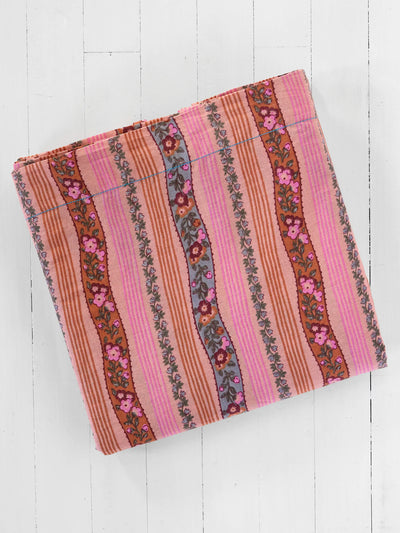 Mix & Match Cotton Flat Sheet - Retro Ribbons Rose-view 1